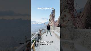 Hanging Rock — Oman newest Adventure oman experienceoman visitoman dubai kashifadeel [upl. by Loftus76]