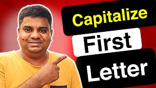 How To Capitalize First Letter In Word Microsoft [upl. by Annod]