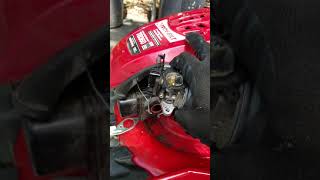 disassemble and cleaning Troy Built lawn mower carburetor [upl. by Schroer]