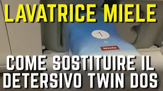 LAVATRICE MIELE come sostituire il detersivo TWIN DOS quando è finito [upl. by Atsejam]