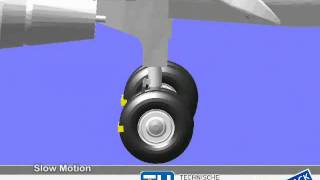 SIMPACK Multibody Simulation MBS  Aerospace  Aircraft Landing [upl. by Retsevlys]