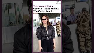 Tamannaah Bhatia Spotted Making a Sudden Exit from Mumbai – Whats Behind the Move [upl. by Adnak]