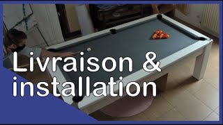 Livraison et installation de mon billard table marque DPT modèle Cardiff [upl. by Victoria]