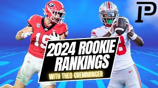 2024 Dynasty Rookie Rankings Top 24 Rookies for Dynasty Fantasy Football Success [upl. by Thynne191]