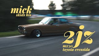 Mick skids his 2JZ Cressida [upl. by Gnehs]