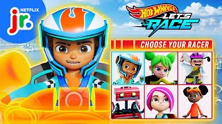 Choose Your Favorite Hot Wheels Racer 🏎️💨 Hot Wheels Lets Race  Netflix Jr [upl. by Hashum]