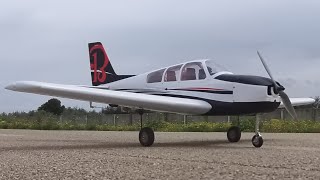 Testing of the BEECHCRAFT BONANZA of the VQ radio control model [upl. by Ymmor]