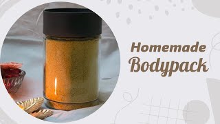 Homemade body pack for glowing skin bodypack homemadebodypack glowingskin bodyscrub [upl. by Dolley387]