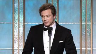 Colin Firth Wins Best Actor Motion Picture Drama  Golden Globes 2011 [upl. by Olram]