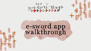 Esword App Walkthrough [upl. by Denise]