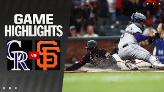 Rockies vs Giants Game 1 Highlights 72724  MLB Highlights [upl. by Hocker]