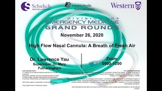 Dr Lawrence Yau High Flow Nasal Cannula [upl. by Anairol902]