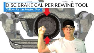 Disc Brake Caliper Rewind Tool  Caliper Piston Rotation Tool DIY Tutorial [upl. by Elleined]