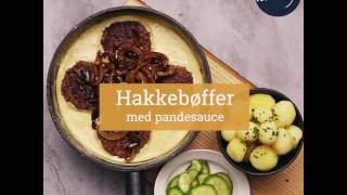 Hakkebøffer med pandesauce [upl. by Hut]