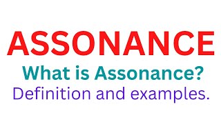 Assonancewhat is assonanceAssonance examples in poetry [upl. by Sanez756]