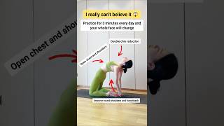 Just 3 minutes daily to stretch backward and soon your posture and face will improve [upl. by Aisatsana112]