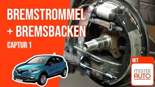 Wie Captur 1 hintere Trommelbremse wechseln 🚗 [upl. by Notsrik496]