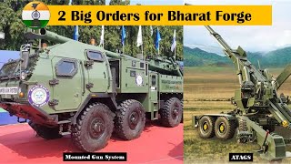 Bharat forge to receive 2 big orders  ATAGS amp Mounted Gun SystemMGS indianarmy artillery [upl. by Atiuqiram]