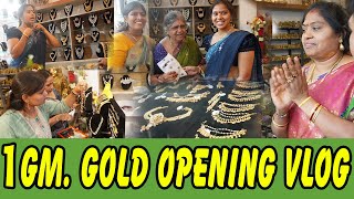 1gm gold jewellery ఆరంభం అదిరింది బోనీ బాగుంది ఆనందోత్సాహాల మధ్య ఓపెనింగ్  TTH [upl. by Neeka472]