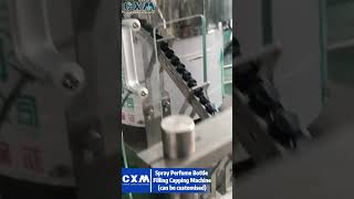 Spray Perfume Bottle Filling Capping Machine machine factory cap automationbottlefillingmachine [upl. by Child]