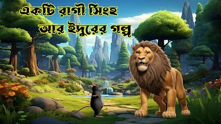 A lion and a Rat StoryMoralized storyলায়ন এবং মাউস গল্পBangla Cartoon [upl. by Gnav]