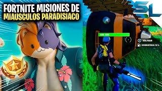 Como COMPLETAR TODAS las MISIONES DE MIAÚSCULOS PARADISÍACO FORTNITE [upl. by Nnylodnewg]