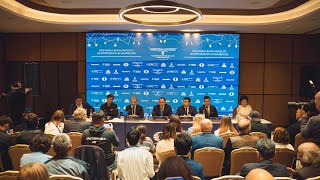 Press Conference  FIDE World Rapid amp Blitz Championships 2023 [upl. by Ennovahc]