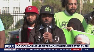 DC councilmember Trayon White arrested by FBI chairman confirms [upl. by Ankeny]