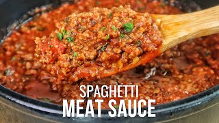 The Ultimate Spaghetti Meat Sauce Recipe [upl. by Arivle589]