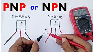 How to check NPN and PNP Transistor using Digital Multimeter in urduhindi [upl. by Norret800]