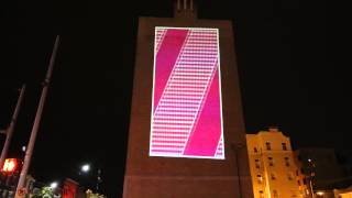 Outdoor Projection Mapping Advertisment [upl. by Doy]