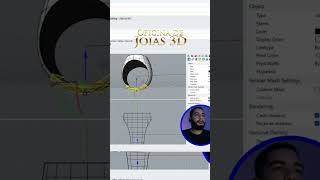 Dica de Modelagem 3D Tornando objeto oco rhino3d modelagem3d designer designerdejoias [upl. by Atiuqel898]