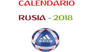 DESCARGAR  CALENDARIO RUSIA 2018  EN EXCEL FREE  GRATIS [upl. by Kcirb]