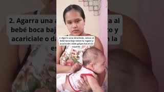 3 posiciones para eructar babyshorts babyvideos viralvideo [upl. by Bottali]