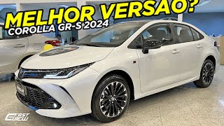 NOVO TOYOTA COROLLA GRS 2024 COM MOTOR MAIS FRACO TETO SOLAR E PAINEL DIGITAL AINDA É BOA OPÇÃO [upl. by Piggy587]