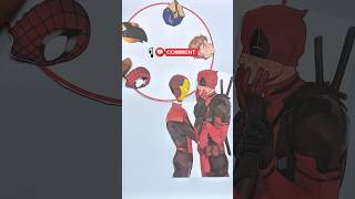 Guess the right face Deadpool art artandcraft [upl. by Maddis]