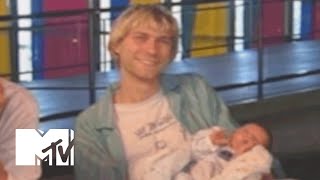 Kurt Cobain Feeds Frances Bean During Nirvana Interview From 1992  MTV News [upl. by Akiemahs995]