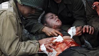 Saving Private Ryan Doc bleeding to death HD CLIP [upl. by Occor]