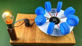 Electric Power Free Energy Generator With DC Motor 100 New Experiment Science Project at Home [upl. by Etac]