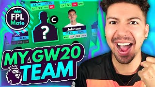 FPL GW20 TEAM SELECTION  Who to Captain 🤔  Gameweek 20 Squad for Fantasy Premier League 202324 [upl. by Aicel330]