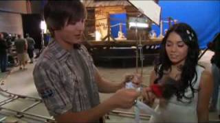 High School Musical 3  Zac amp Vanessa playing with Dolls Behind The Scenes [upl. by Ailaroc]