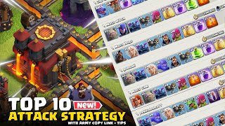 Top 10 Best Th10 Attack Strategy 2023  Town hall 10 Best Army in Clash of Clans [upl. by Mclaurin]