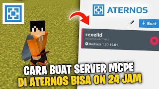 EDISI 2023 CARA MEMBUAT SERVER ATERNOS MCPE 120 AKTIF 24 JAM [upl. by Ackler]