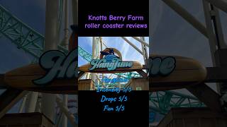 Knotts Berry Farm roller coaster reviews knottsmerryfarm rollercoaster california [upl. by Awram]