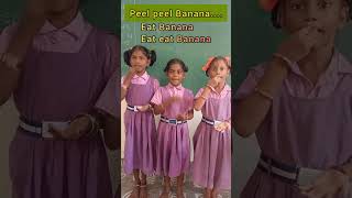 peel Bananapeel peel Banana2nd class Rhyme with Action and lyrics [upl. by Drarreg]