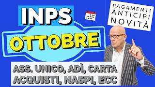 ✅ INPS Paga Tutto  Ottobre❗️Assegno Di Inclusione Assegno Unico NASPI Carta Acquisti Ecc [upl. by Yahska]