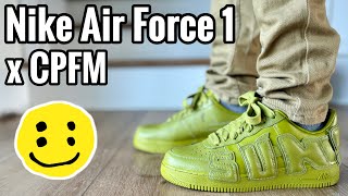 Nike Air Force 1 x CPFM “Moss” Review amp On Feet [upl. by Sterner609]