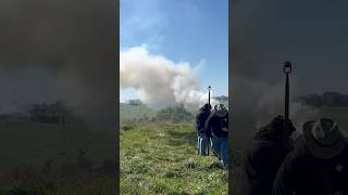 Artillery on the Field at the 160th Cedar Creek reenactment artillery civilwar [upl. by Hey]