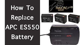 How To Replace APC BackUPS ES550 RBC Battery [upl. by Spooner]