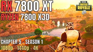 RX 7800 XT FORTNITE CHAPTER 5  DO YOU NEED MORE THAN 500 FPS [upl. by Depoliti]